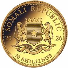 Goldmünze 0,5 gramm Somalia Leopard 2026