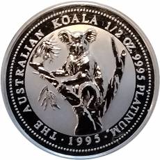 1/2 oz Platinmünze Koala 1995 - Perth Mint