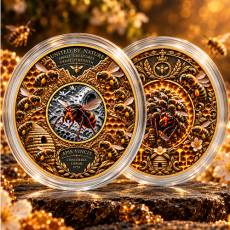 Kupfer Round 1 kg Kupfer + 1 oz Silber Libertad Kampf zwischen Bienen und Hornisse 2026
