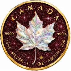 1 oz Silbermünze Maple Leaf Pearl Radiance – Ruby Edition 2026