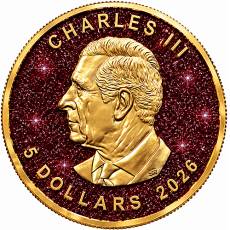 1 oz Silbermünze Maple Leaf Pearl Radiance – Ruby Edition 2026