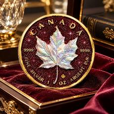 1 oz Silbermünze Maple Leaf Pearl Radiance – Ruby Edition 2026