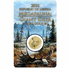 1/10 Unze Gold Germania Mint Megafauna Riesenhirsch 2026