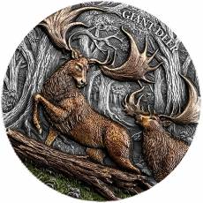 2 Unzen Silber Germania Mint Megafauna Riesenhirsch Ultra High Relief 2026