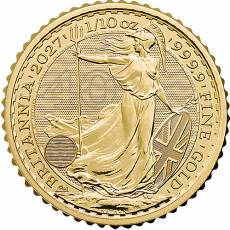 1/10 Unze Goldmünze Britannia Charles III 2027