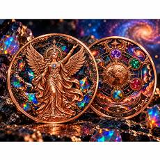 5 oz Kupfer Round Göttliche Elemente Die Opalkaiserin mit schwarzem Opal 2026