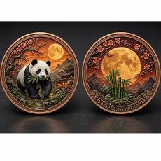 10 oz Kupfer Round China Panda Dusk Moon 2026