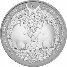 Silbermünze 1oz Caritas Omnia Potest Rüsselfanten 2024