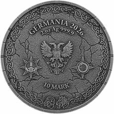 2 Unzen Silber Germania Ragnarök Thor & Jörmungandr Ultra High Relief UV-Effekt 2026