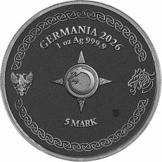 2 x 1 Unze Silber Germania Ragnarök Thor & Jörmungandr Geminus Limited Edition 2026