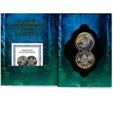 2 x 1 Unze Silber Germania Ragnarök Thor & Jörmungandr Geminus Limited Edition 2026