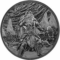 Silbermünze 1 oz Ragnarök Thor Black Silver Germania Mint 2026