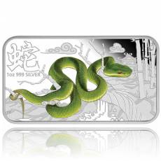 Jahr der Schlange 1 oz Silver Rectangular Proof 4 Coin-Set