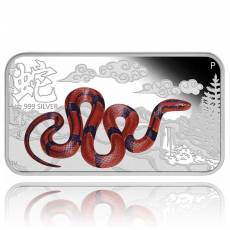 Jahr der Schlange 1 oz Silver Rectangular Proof 4 Coin-Set