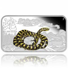 Jahr der Schlange 1 oz Silver Rectangular Proof 4 Coin-Set