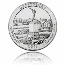 5 oz Silber US- Mint American Beautiful Gettysburg Ntl. Park Pennsylvania (2011)