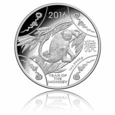 Australien 1$ Jahr des Affen - 1 Oz Silber PP 2016