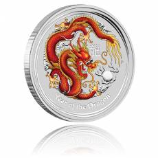 Australien Lunar II Drache 2oz Silber farbig (2012)