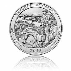 5 oz Silber US- Mint American Beautiful North Dakota - Theodore Roosevelt (2016)