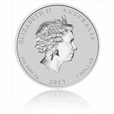 Australien Lunar II Hahn 1oz Silber (2017)
