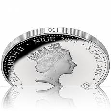 Jahr des Hahnes 5 oz Silber teilvergoldet PP Niue Island 2017