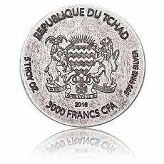 5 oz König Tut Antik-Finish Silber 999/1000 Silber (2016)