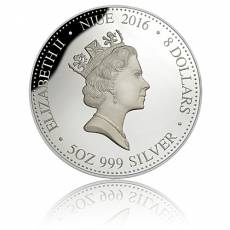 Jahr des Affen 5 oz Silber teilvergoldet PP Niue Island 2016