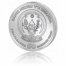 1 Unze Silbermünze Ruanda Lunar Hund Polierte Platte 2018